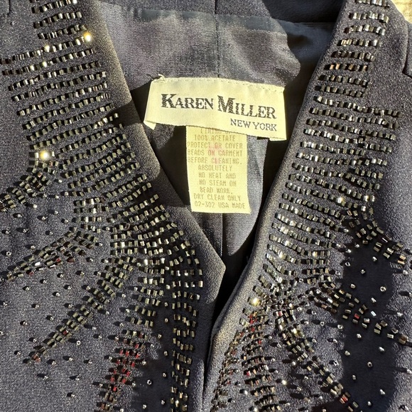 Karen Miller New York Navy Dress With Matching Jacket, Size 18 - Picture 15 of 16